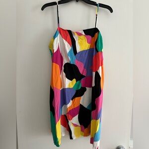 a new day Multicolor Abstract Dress